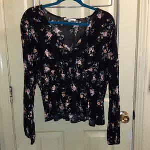 Long sleeve floral top